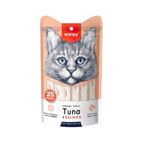 Wanpy Ton&Somon 25*14 gr Krema Kedi Ödülü